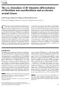 Cover page: The cxc chemokine cCAF stimulates differentiation of fibroblasts into myofibroblasts and accelerates wound closure