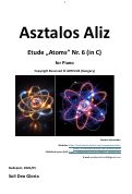 Cover page of Etude "Atoms" Nr. 6 (in C) for Piano