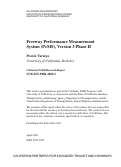 Cover page: Freeway Performance Measurement System (PeMS), Version 3 Phase II