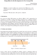 Cover page: Design Rules for the Development of a New-Concept Pad