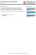 Cover page of The long mid-transition: tracking decades of coastal oil well decommissioning in California