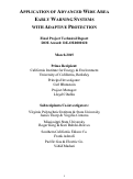 Cover page of Application of Advanced Early Warning Systems with Adaptive Protection