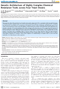 Cover page: Genetic Architecture of Highly Complex Chemical Resistance Traits across Four Yeast Strains