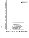 Cover page: THE GASEOUS SPECIES OF THE BORON - BORIC OXIDE SYSTEM