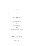 Cover page: Accelerating Numerical Simulations with Deep Learning