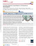 Cover page of Curvilinear Magnonic Crystal Based on 3D Hierarchical Nanotemplates