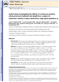 Cover page: A pilot study investigating the effects of continuous positive airway pressure treatment and weight-loss surgery on autonomic activity in obese obstructive sleep apnea patients.