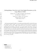 Cover page: Distinguishing color-octet and color-singlet resonances at the Large Hadron Collider