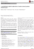 Cover page: A metabolomics guided exploration of marine natural product chemical space