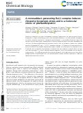 Cover page: A monoadduct generating Ru( ii ) complex induces ribosome biogenesis stress and is a molecular mimic of phenanthriplatin