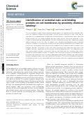 Cover page: Identification of potential sialic acid binding proteins on cell membranes by proximity chemical labeling