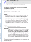 Cover page: Antiretroviral Therapy Initiation Following Policy Changes