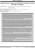 Cover page: Simulation-based Comparison of British and Australian Advanced Life Support Guidelines