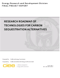 Cover page of Research Roadmap of Technologies for Carbon Sequestration Alternatives