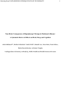 Cover page of Non-Motor Consequences of Dopaminergic Therapy in Parkinson's Disease: A Systematic Review of Effects on Mood, Sleep, and Cognition