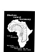 Cover page: WPP, No. 43: DhoLuo Vowel Harmony: A Phonetic Investigation