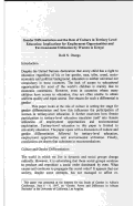 Cover page: Gender Differentiation and the Role of Culture in Tertiary Level Education: Implications for employment Opportunities and Environmental Utilization by Women in Kenya