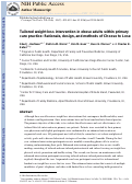 Cover page: Tailored weight loss intervention in obese adults within primary care practice: Rationale, design, and methods of Choose to Lose