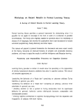 Cover page: Workshop on Recent Results in Formal Learning Theory