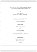 Cover page: Maternal Knowledge, Attitudes, and Practices Regarding Childhood Diarrhea and Dehydration In Kingston, Jamaica and Havana, Cuba