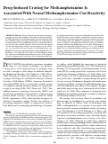 Cover page: Drug-Induced Craving for Methamphetamine Is Associated With Neural Methamphetamine Cue Reactivity.