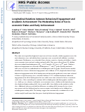 Cover page: Longitudinal relations between behavioral engagement and academic achievement: The moderating roles of socio-economic status and early achievement.