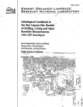 Cover page: Lithological Conditions at the Box Canyon Site: Results of Drilling, Coring and Open Borehole Measurements 1995-1997 Data Report