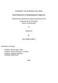 Cover page: Tonal Dimensions of Morphological Complexity