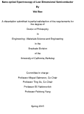 Cover page: Nano-optical Spectroscopy of Low Dimensional Semiconductor