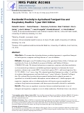 Cover page: Residential proximity to agricultural fumigant use and respiratory health in 7-year old children