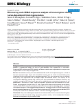 Cover page: Microarray and cDNA sequence analysis of transcription during nerve-dependent limb regeneration