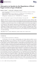 Cover page: Alternatives to Insulin for the Regulation of Blood Sugar Levels in Type 2 Diabetes