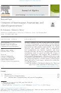 Cover page of Categories of hypermagmas, hypergroups, and related hyperstructures