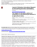 Cover page: The Impacts of Alternative Patterns of Urbanization on Greenhouse Gas Emissions in an Agricultural County