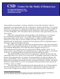 Cover page: Contexts of Asian Democracy: A Cross-National, Within-Nation Analysis of Asian Nations