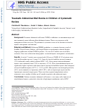 Cover page: Traumatic Abdominal Wall Hernia in Children: A Systematic Review