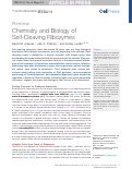 Cover page: Chemistry and Biology of Self-Cleaving Ribozymes.