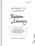 Cover page: Research Progress Meeting Nov. 11, 1948