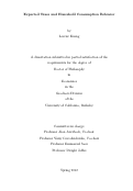 Cover page: Expected Taxes and Household Consumption Behavior