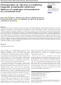 Cover page: Helicosporidium sp. infection in a California kingsnake (Lampropeltis californiae): Spillover of a pathogen of invertebrates to a vertebrate host.