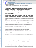 Cover page: Pain relief for osteoarthritis through combined treatment (PROACT): Protocol for a randomized controlled trial of mindfulness meditation combined with transcranial direct current stimulation in non-Hispanic black and white adults with knee osteoarthritis.