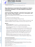 Cover page: Sleep disturbance is associated with perturbations in immune-inflammatory pathways in oncology outpatients undergoing chemotherapy