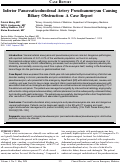 Cover page: Inferior Pancreaticoduodenal Artery Pseudoaneurysm Causing Biliary Obstruction: A Case Report