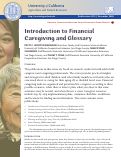 Cover page: Financial Caregiving Series 1: Introduction to Financial Caregiving and Glossary