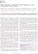 Cover page: High Nasal Burden of Methicillin-Resistant Staphylococcus aureus Increases Risk of Invasive Disease