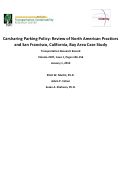 Cover page: Carsharing Parking Policy: Review of North American Practices and San Francisco, California, Bay Area Case Study