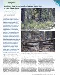 Cover page: Nutrients flow from runoff at burned forest site in Lake Tahoe Basin