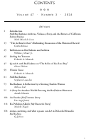 Cover page: Table of Contents