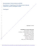 Cover page: Next-Generation Technical Services (NGTS): New Modes for Organizing and Providing Access to Special Collections, Archive, and Digital Formats: Final Report