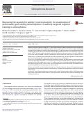 Cover page: Measuring the capacity for auditory system plasticity: An examination of performance gains during initial exposure to auditory-targeted cognitive training in schizophrenia